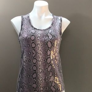 MICHAEL KORS Sequin Tank Size Petite Large